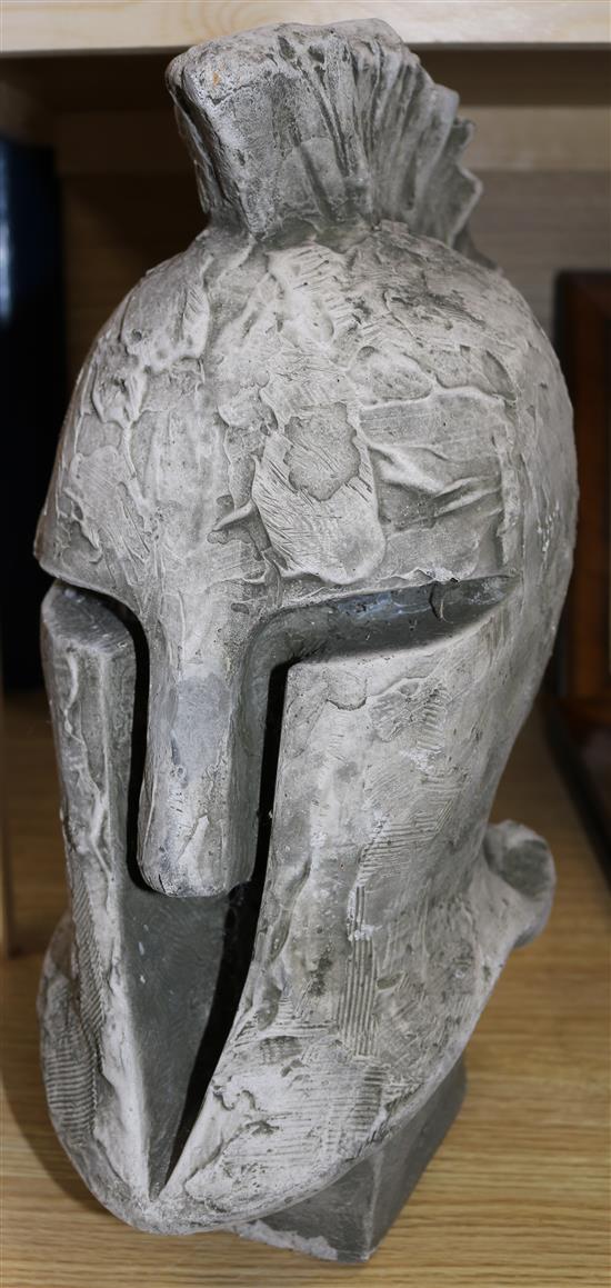 A stone head - Foundry mark Greek